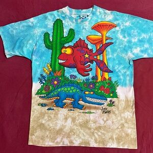 Liquid Blue Joey Mars 1992 rare vintage T-shirt X-large Paleon Tie Dye